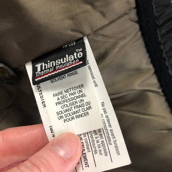 Vintage Eddie Bauer Wool Blend Winter Coat L/XL - Picture 5 of 6